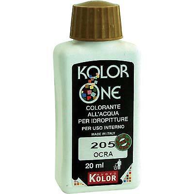Colorante acqua kolorone 205 ocra ml 20 (12 pezzi) Nuovo kolor