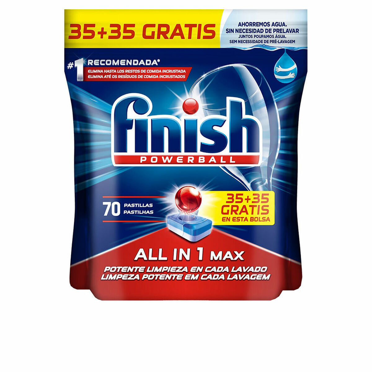 Pastiglie per lavastoviglie Finish All In One [70 Unità]