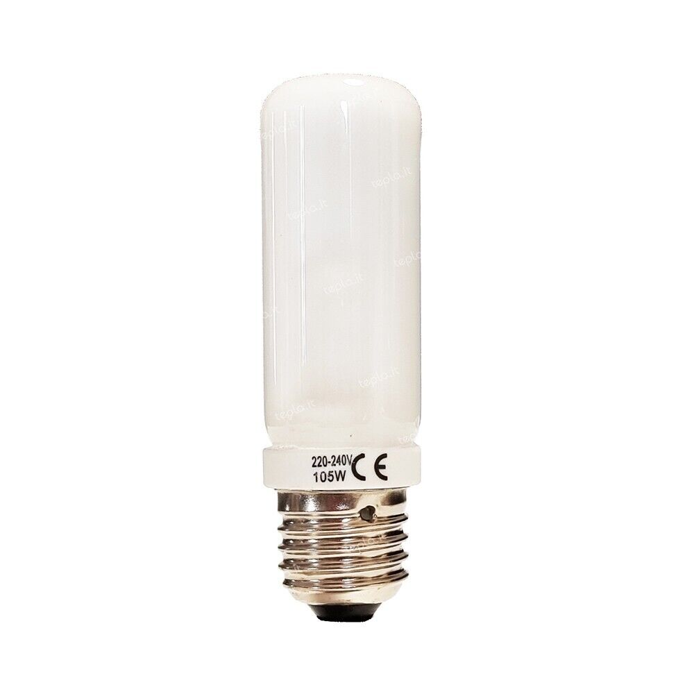 Lampadina Tubolare Eco Alogena E27 105W (130W) Dimmerabile 33x105mm Satinata