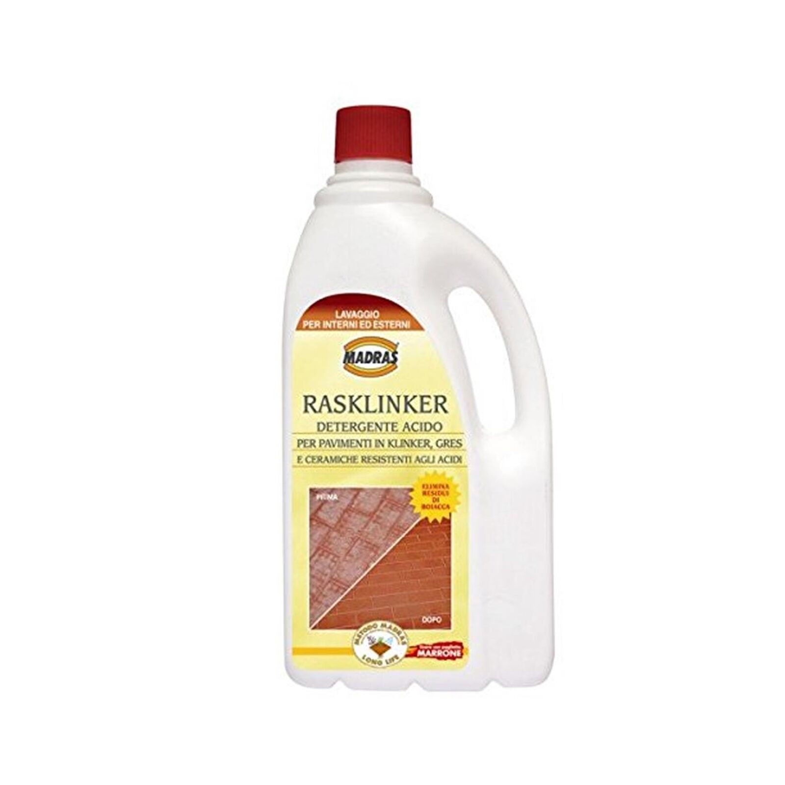 RASKLINKER LT.1 MADRAS DETERGENTE ACIDO DI PULIZIA PER KLINKER GRES MONOCOTTURA
