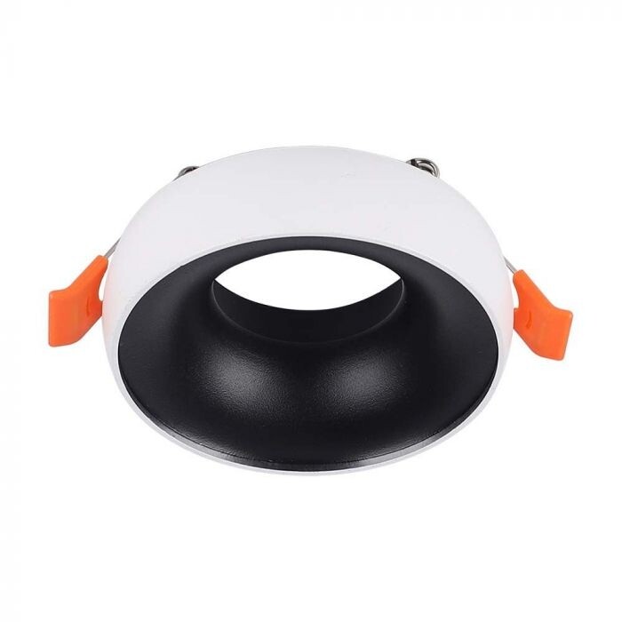 V-TAC VT-980RD Portafaretto LED GU10 da Incasso rotondo in alluminio Corpo Bianc