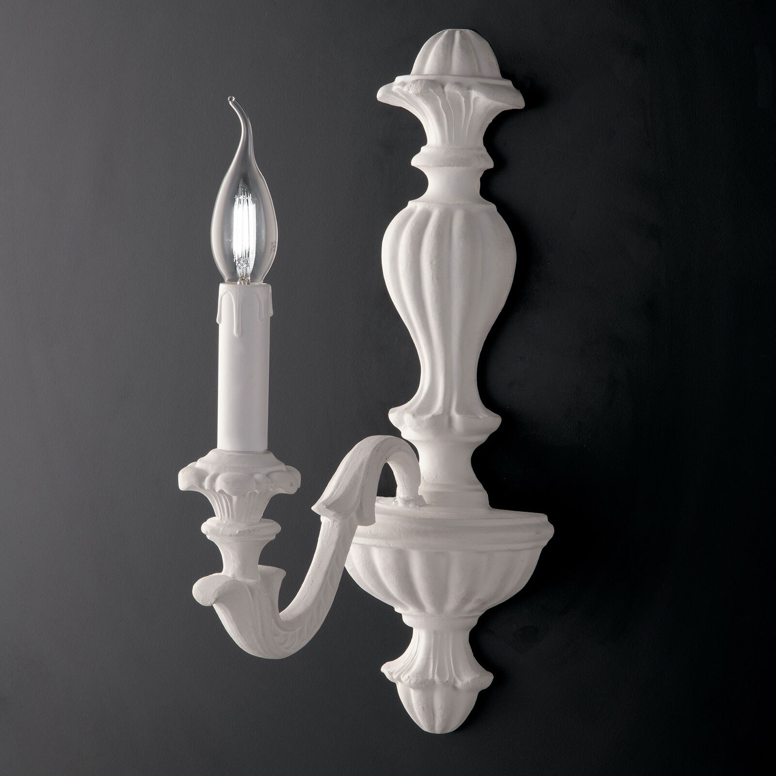Bonetti Illumina Applique da parete in legno dallo stile classico in diverse col