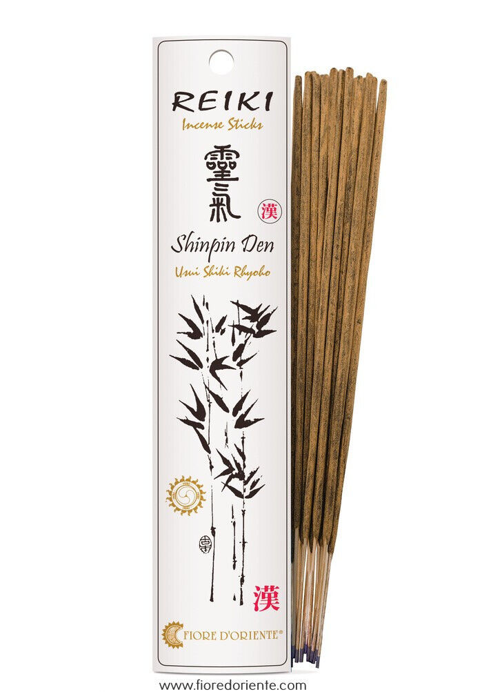 Shimpin Den Den Reiki Incense, Incenso Naturale, 10 Bastoncini