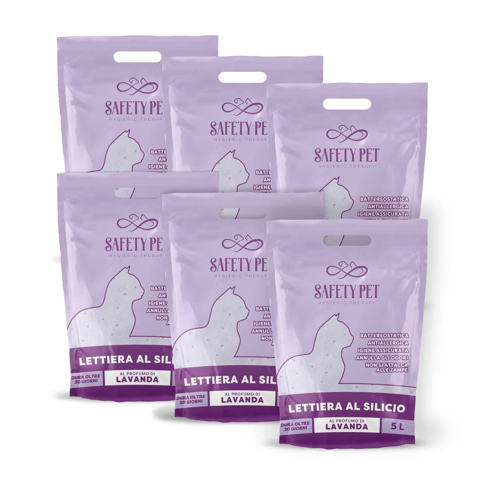 LETTIERA PER GATTI SILICIO SUPER ASSORBENTE OFFERTA FORMATO MAXI 30LT PROFUMO LA