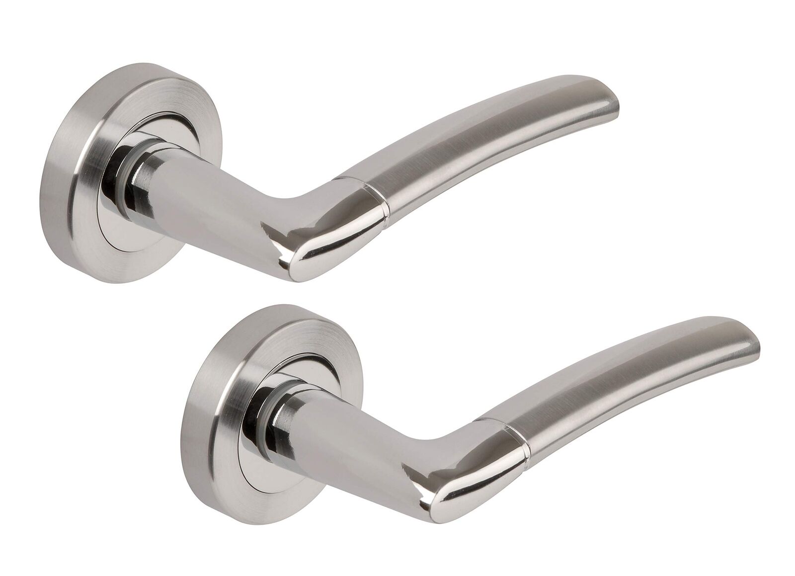 DISCOUNT HARDWARE UK Maniglia per porta con finitura cromata lucida e (G5D)