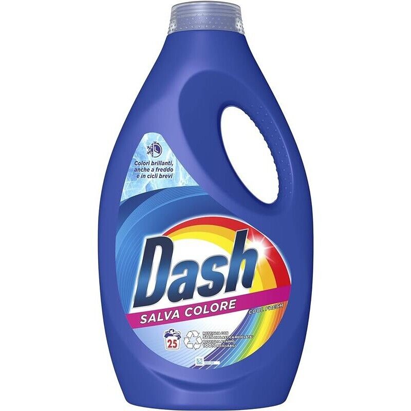 DASH DETERSIVO LIQUIDO PULITO IMPECCABILE 25 LAVAGGI SALVA COLORE