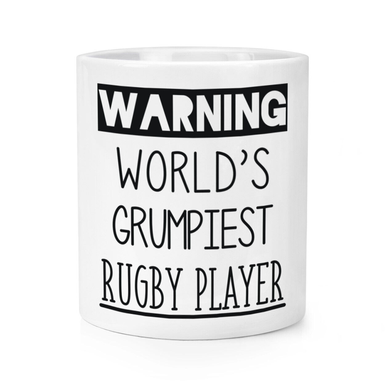 Avvertimento World's Grumpiest Rugby Giocatore Trucco Pennello Matita Best Funny