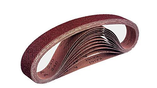 Nastro abrasivo in tessuto, 48 pezzi, 13 x 457 mm, 8 x grana (D6V)