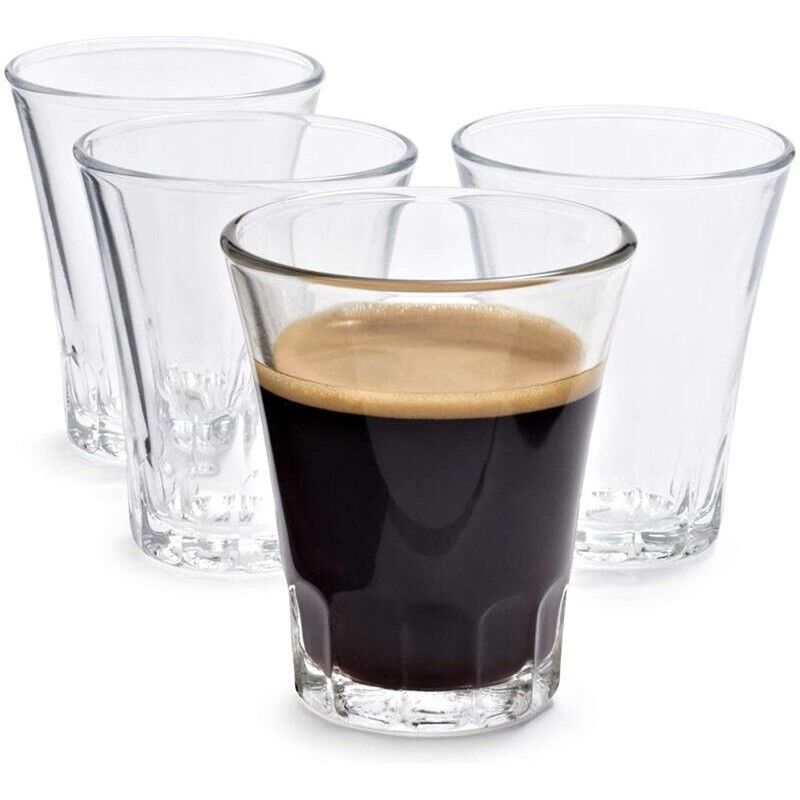 AMALFI 4 BICCHIERINI TRASPARENTI DA CAFFÈ LIQUORE DA 7 CL