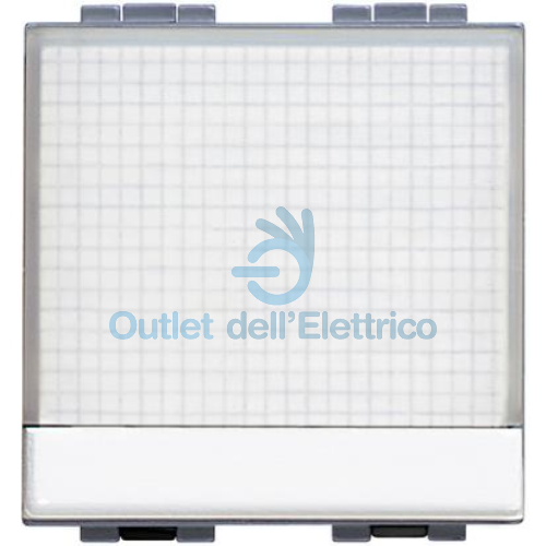 BTICINO C4040 LUNA PULSANTE PORTA TARGA 2 MODULI C4040