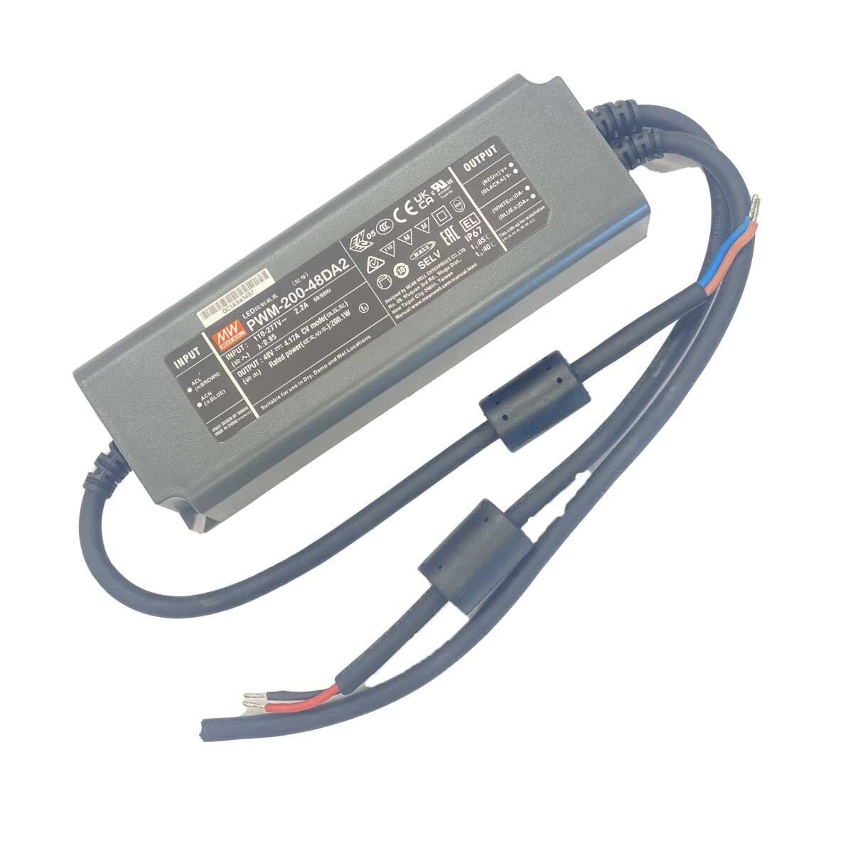MeanWell PWM-200-48DA2 Alimentatore Led Dimmerabile DALI e DALI-2 200W 48V