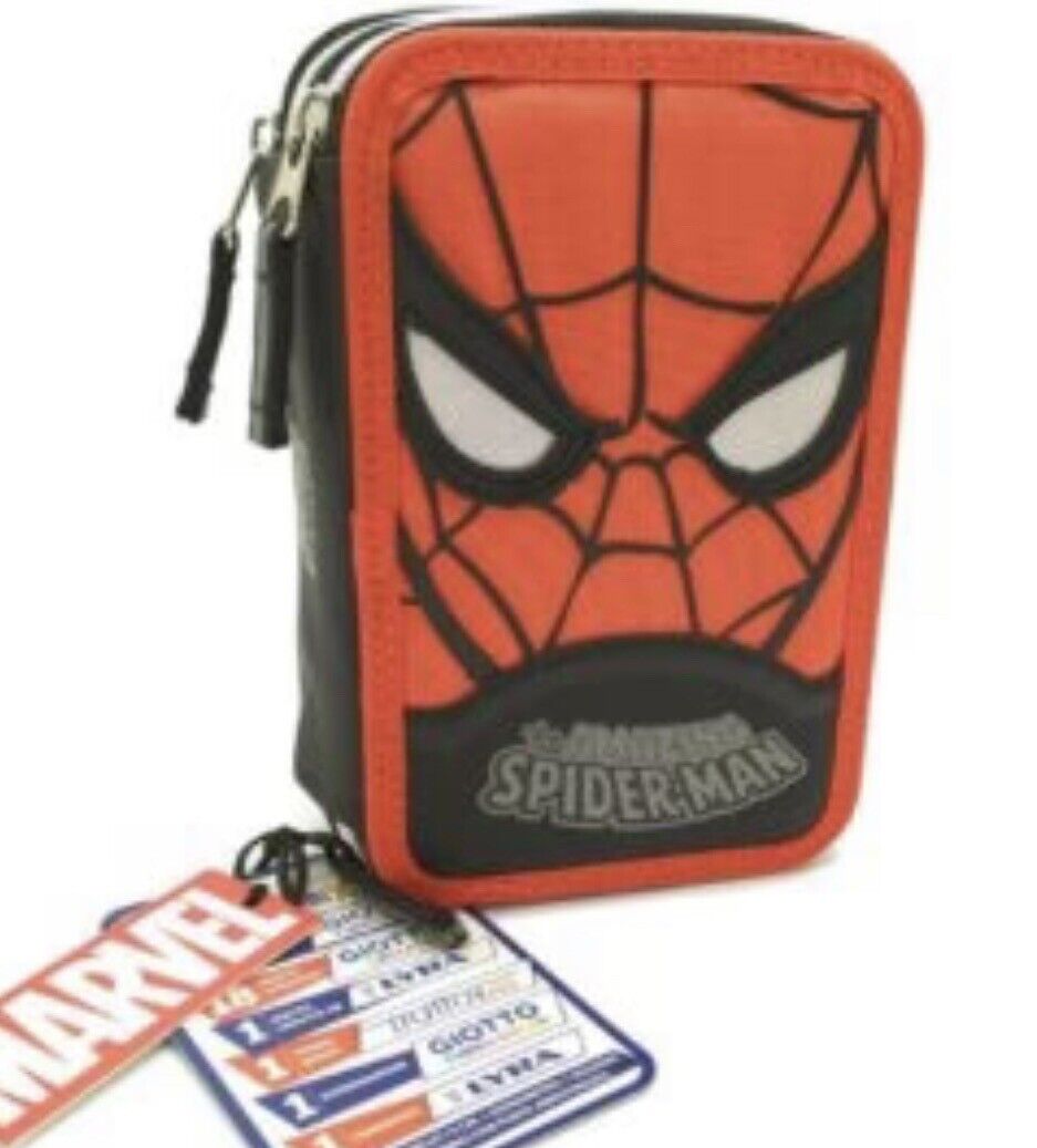 FRANCO PANINI ASTUCCIO 3 ZIP SPIDER MAN COMPLETO