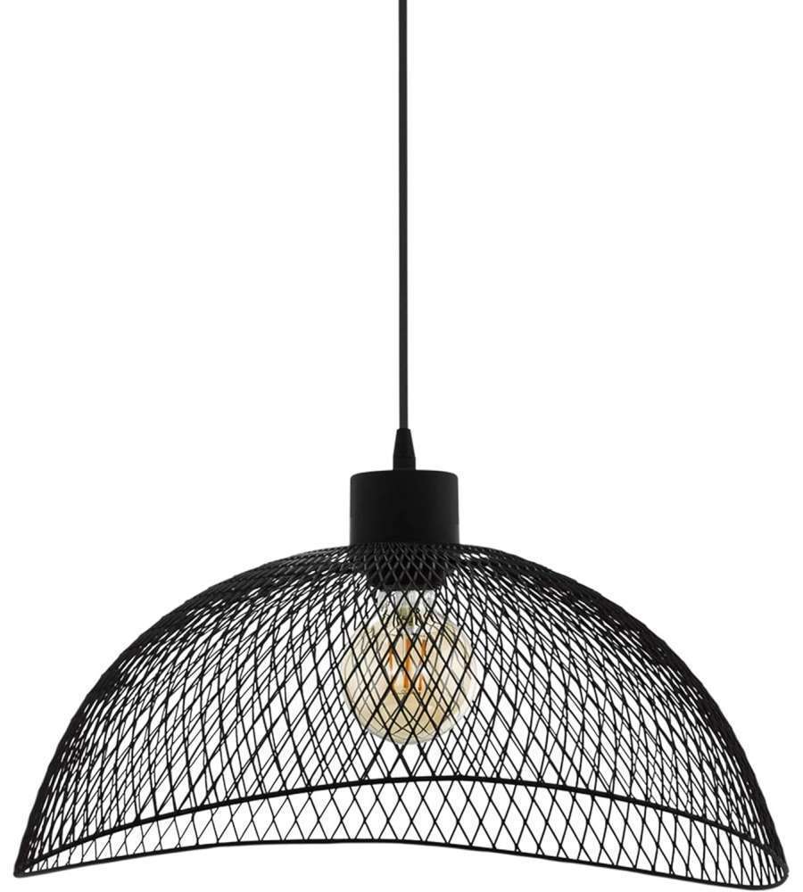 Sospensione Pompeya Nera E27 60W