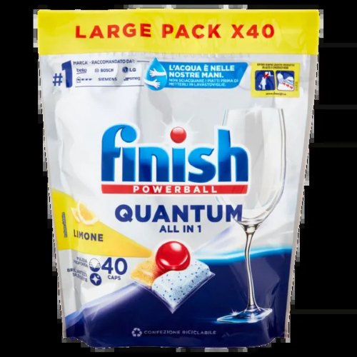 Finish Tabs Quantum All In 1 Limone 40pz