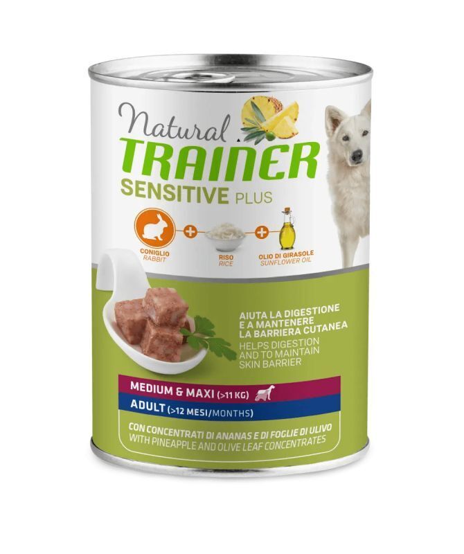 Trainer Cane Sensitive Plus Medium Maxi 400gr Coniglio e Riso