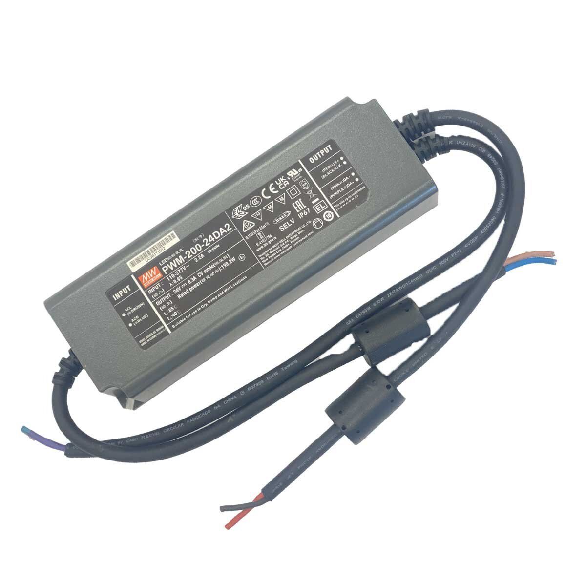 MeanWell PWM-200-24DA2 Alimentatore Led Dimmerabile DALI e DALI-2 200W 24V 8,3A