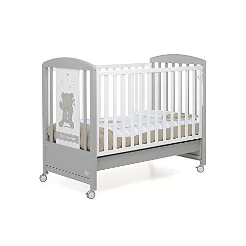 Foppapedretti My Little Love Lettino con Sponda a Scomparsa, Grigio