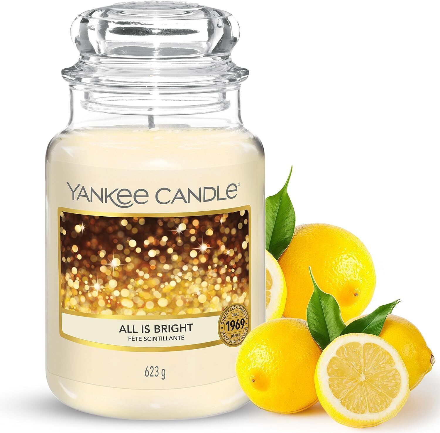 Yankee Candle Candela profumata in giara grande, Tutto splende, All Is Bright