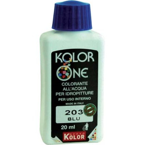 Colorante acqua kolorone 203 blu ml 20 (12 pezzi) Nuovo kolor