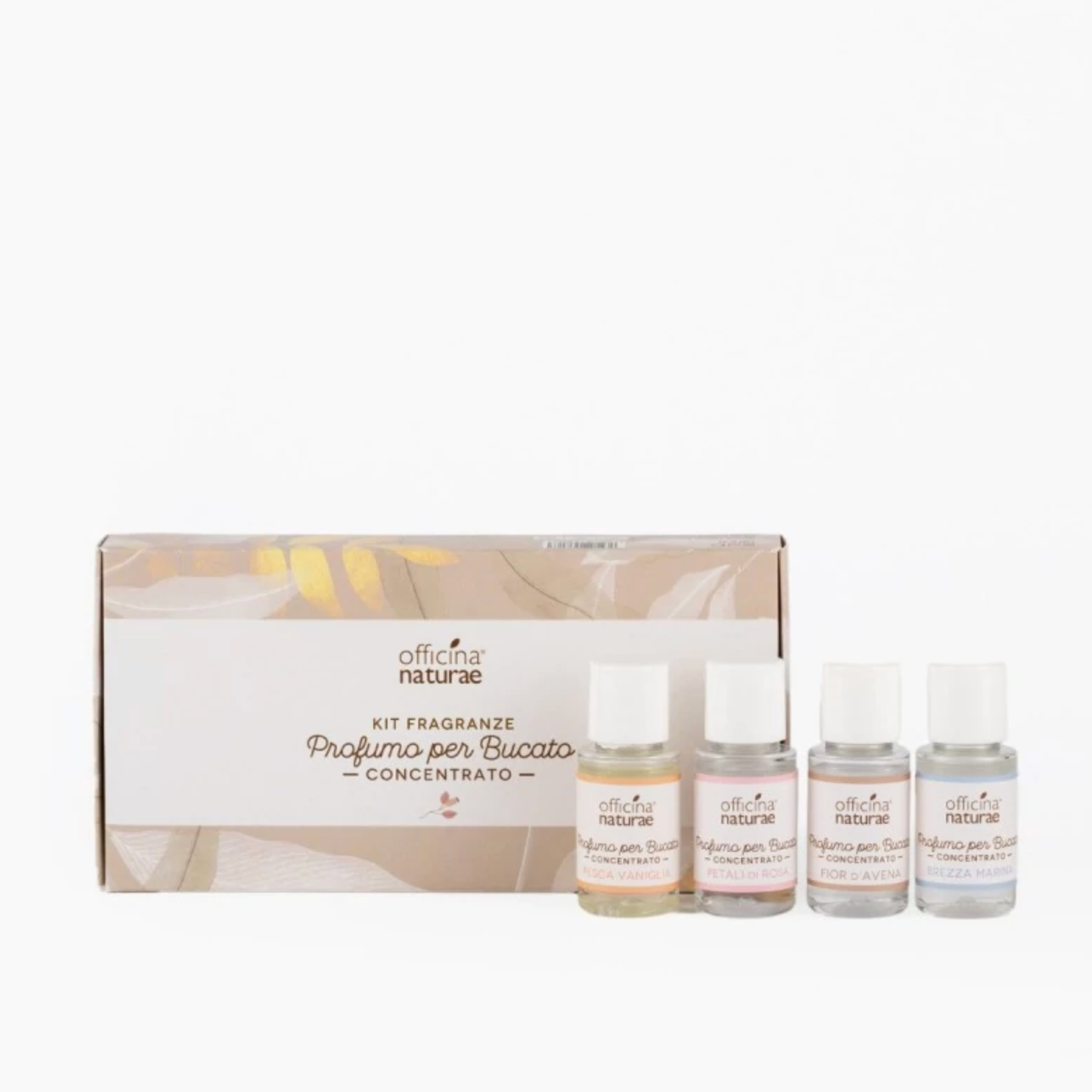 Officina Naturae Kit Profumi per Bucato 4 profumatori concentrati Vegan 4x20ml