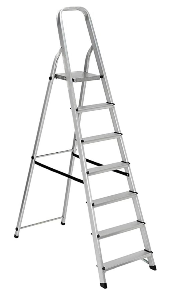 NG NICCOLAI SCALA DOMESTICA IN ALLUMINIO PORTATA MAX 150 KG (7 GRADINI)