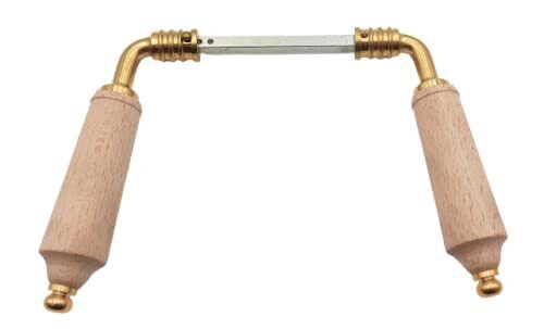 Dubois industries bequille doppia canna, legno grezzo, ottone massiccio, (l5a)