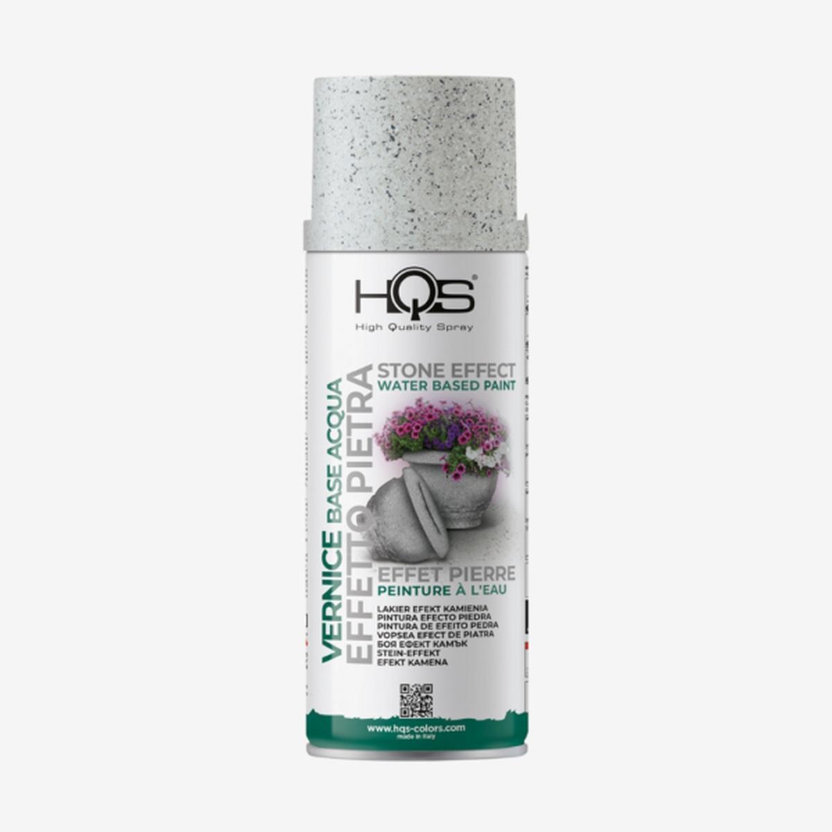 VERNICE SPRAY EFFETTO PIETRA GRIGIO CHIARO 400 ML HQS COLORS