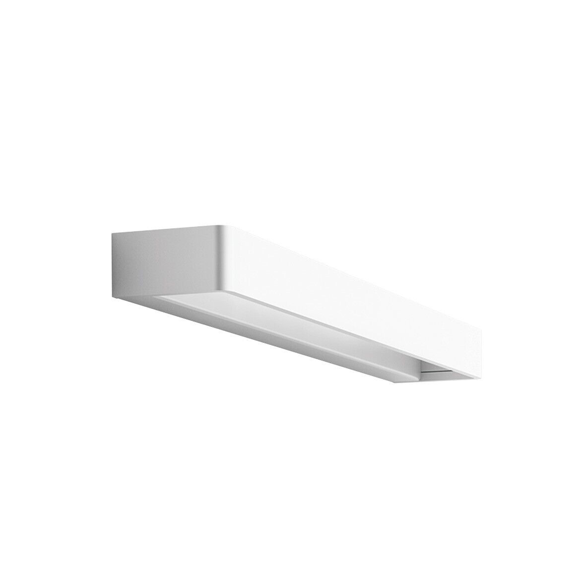 Applique Lampada a Parete Linea Light METAL MEDIUM Bianco 45x4 INTERNO LED