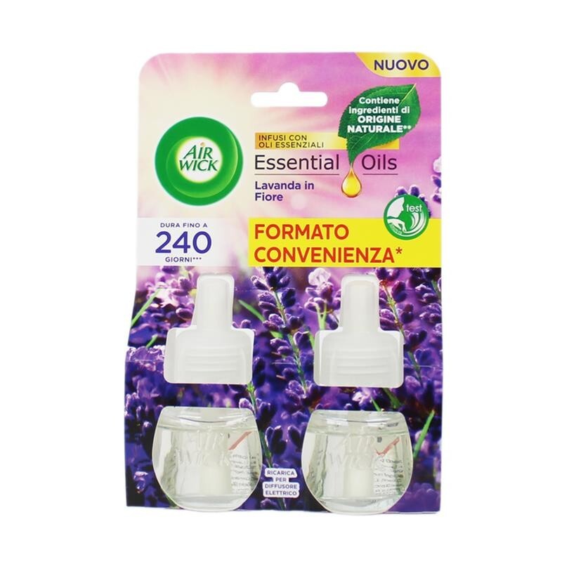 AIR WICK DEODORANTE ELETTRICO RICARICA 19MLX2 LAVANDA