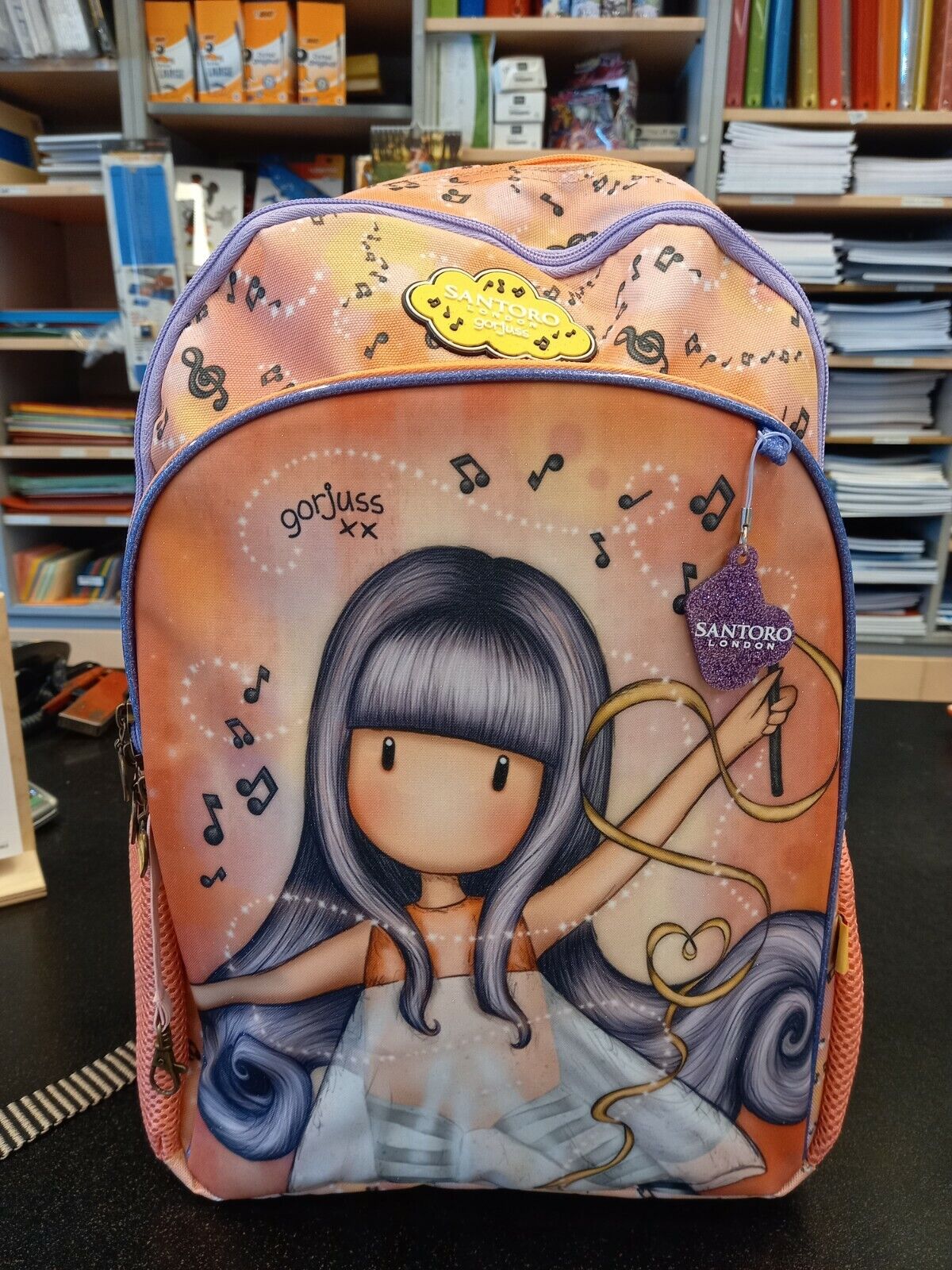 ZAINO con 3 cerniere GORJUSS scuola LITTLE DANCER backpack ROSA santoro 1110GJ02