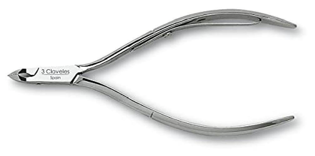 3 Claveles Alicate Cutícula De 11,5 Cm Con Boca Corte De 3 Mm, Acero Carbono, Fo