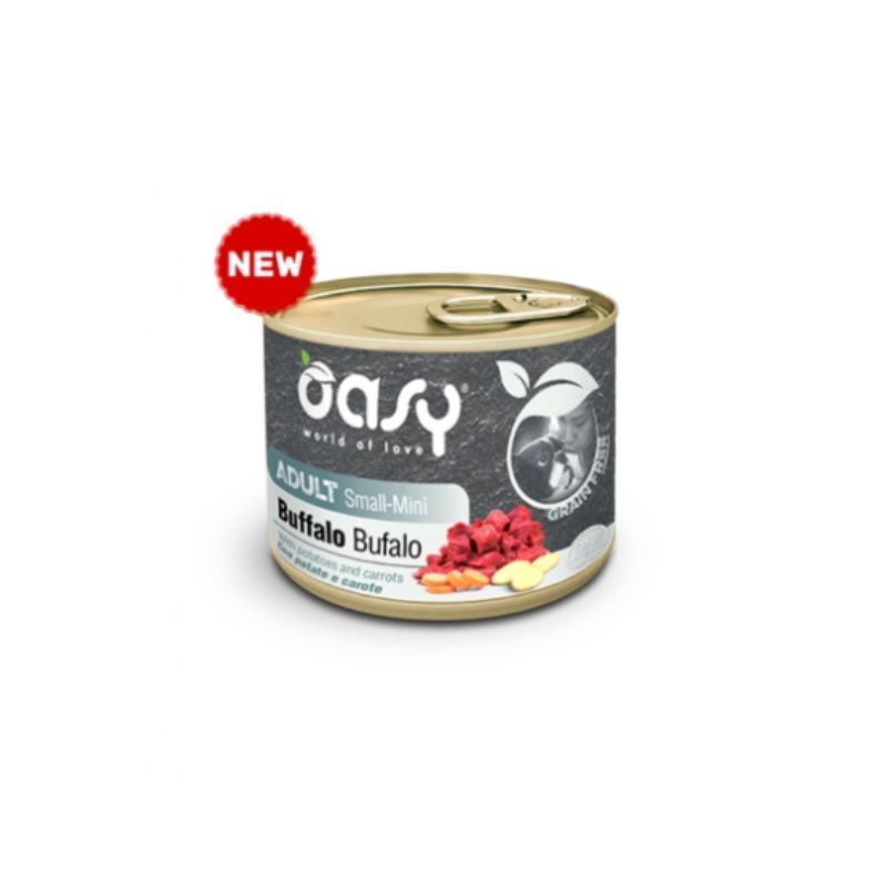 Oasy grain free adult small-mini bufalo con patate 200gr