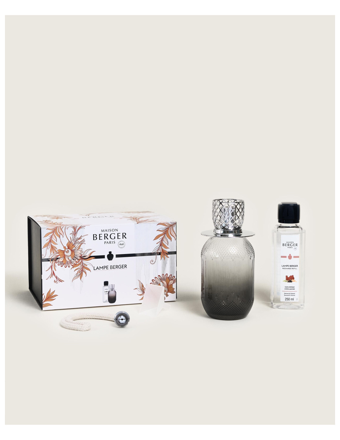 Maison Berger Paris cofanetto Evanescence grigia + 250ml Cuir Mystique