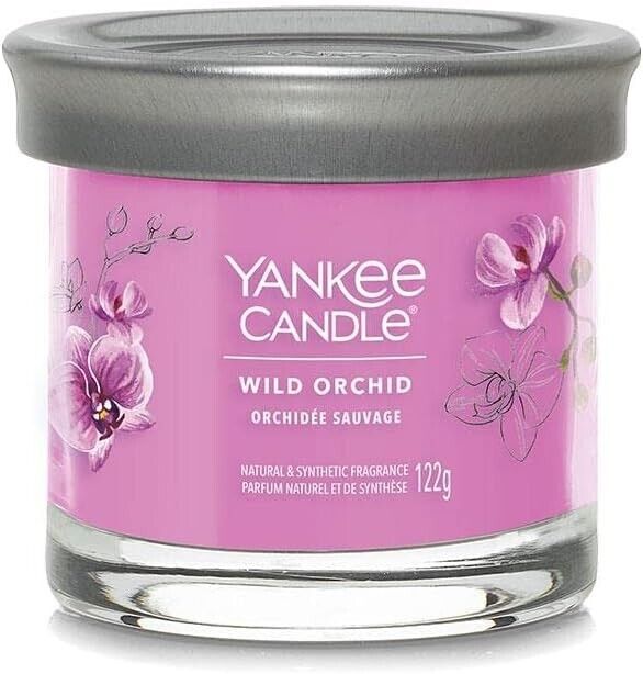 YANKEE CANDLE CANDELA PROFUMATA SIGNATURE TUMBLER PICCOLA WILD ORCHIDEA SMALL