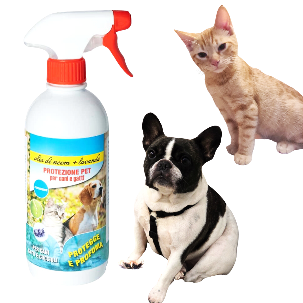 500Ml di Olio di NEEM puro BIOLOGICO Protezione animali per Cani Gatti Antipulci