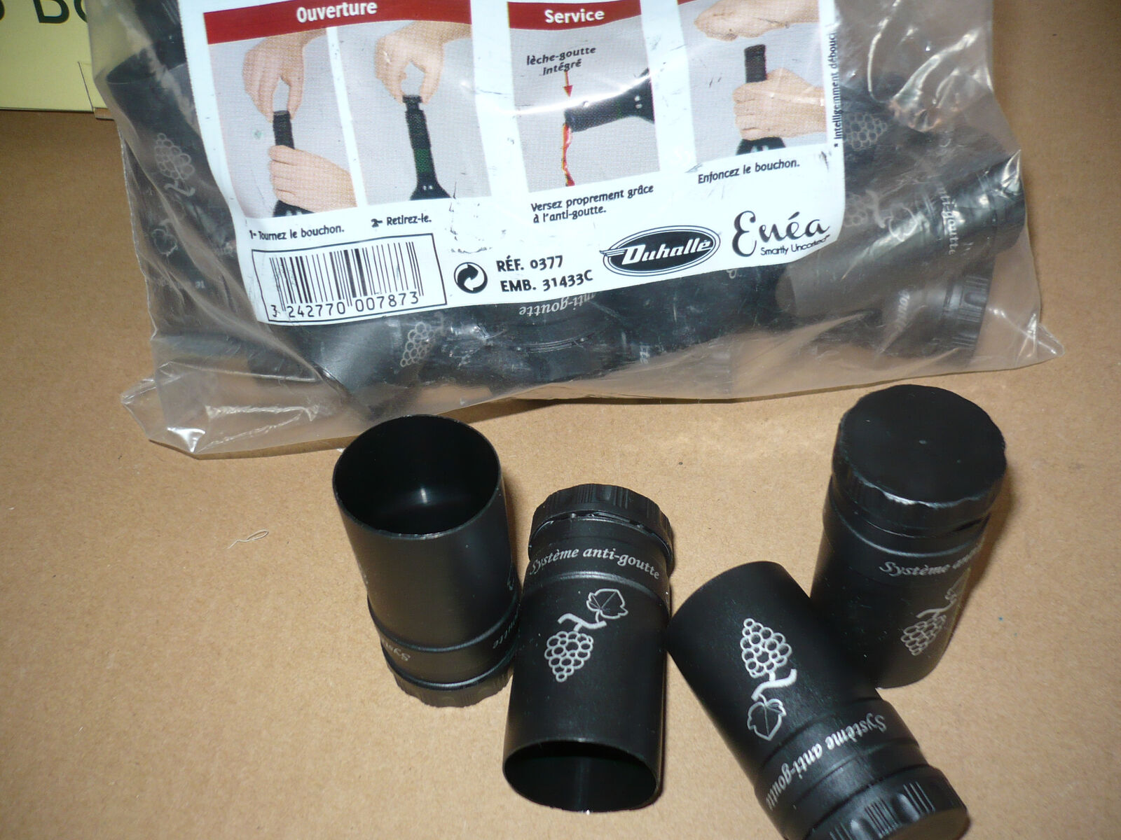 30 Caps Sughero Capsule E Leche Goccia 3 IN 1 Nero Enea