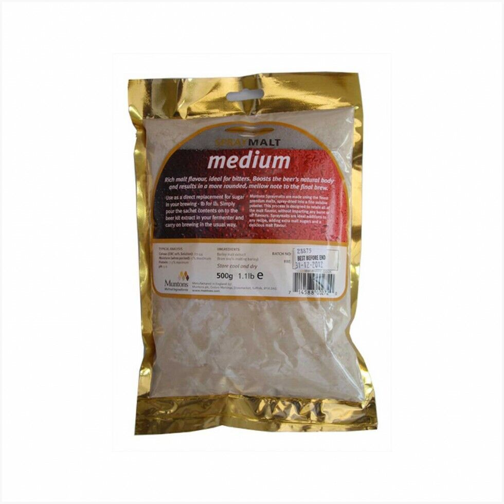 SPRAYMALT MEDIUM - ESTRATTO DI MALTO SECCO 0,5 KG BIRRA FAI DA TE