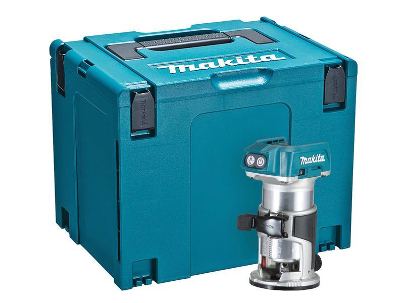 Makita DRT50ZJ Bl LXT Router/Rasaerba Corpo 18V Nudo Unità + Custodia MAKDRT50ZJ