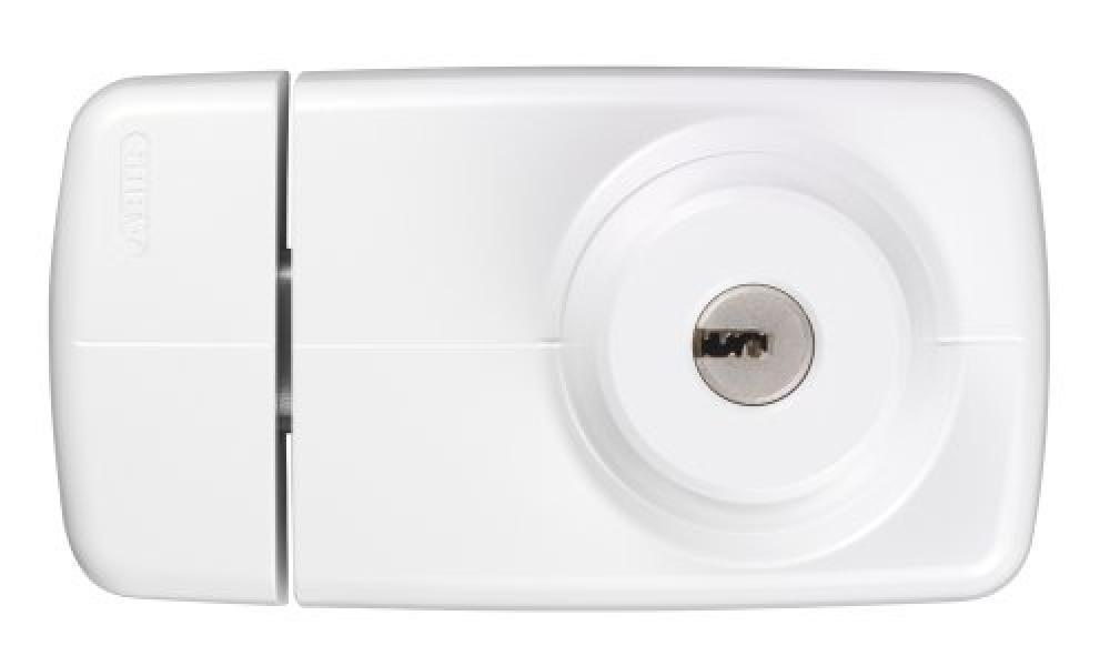 Abus 532733 7025 W - Serratura per porta con cilindro interno ed esterno, colore