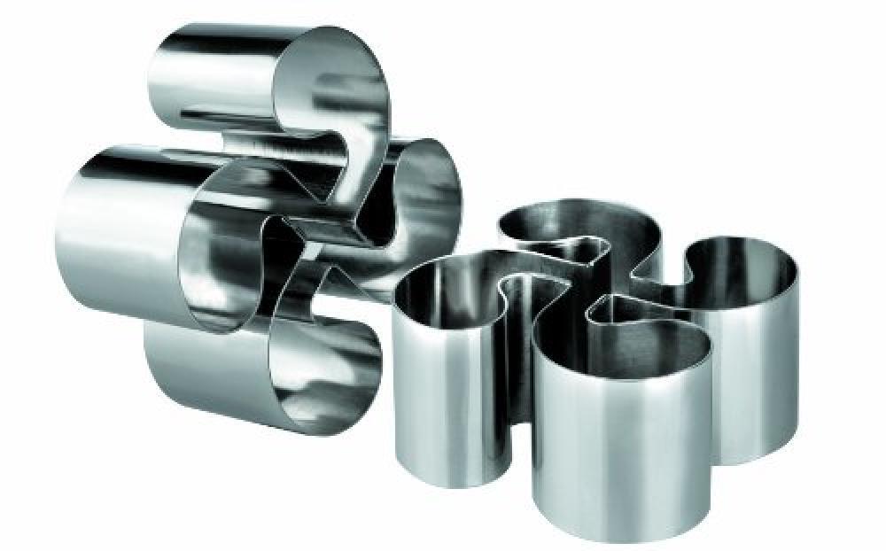 (TG. 10 x 4,5 x 10 cm) Ibili 722.310 - Inox ARO emplatar Lauburu 10X4,50 CMS. -