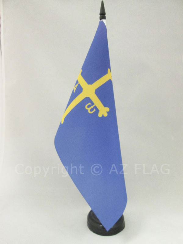 BANDIERA DA TAVOLO ASTURIE 21x14cm - PICCOLA BANDIERINA PRINCIPADO DE ASTURIAS I
