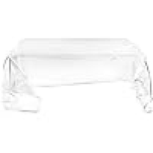 Iplex Design Drappeggi d'Autore Tavolo Basso in Plexiglass Trasparente