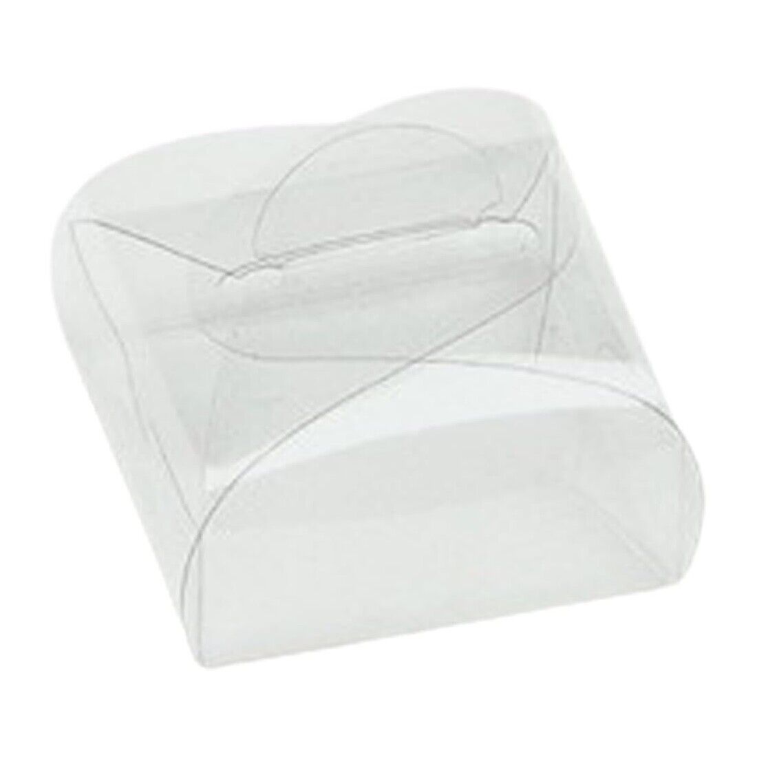 50 SCATOLE BOMBONIERE TRASPARENTI PVC 5x5x4 CM  FCA-PVC19-50(VAR)