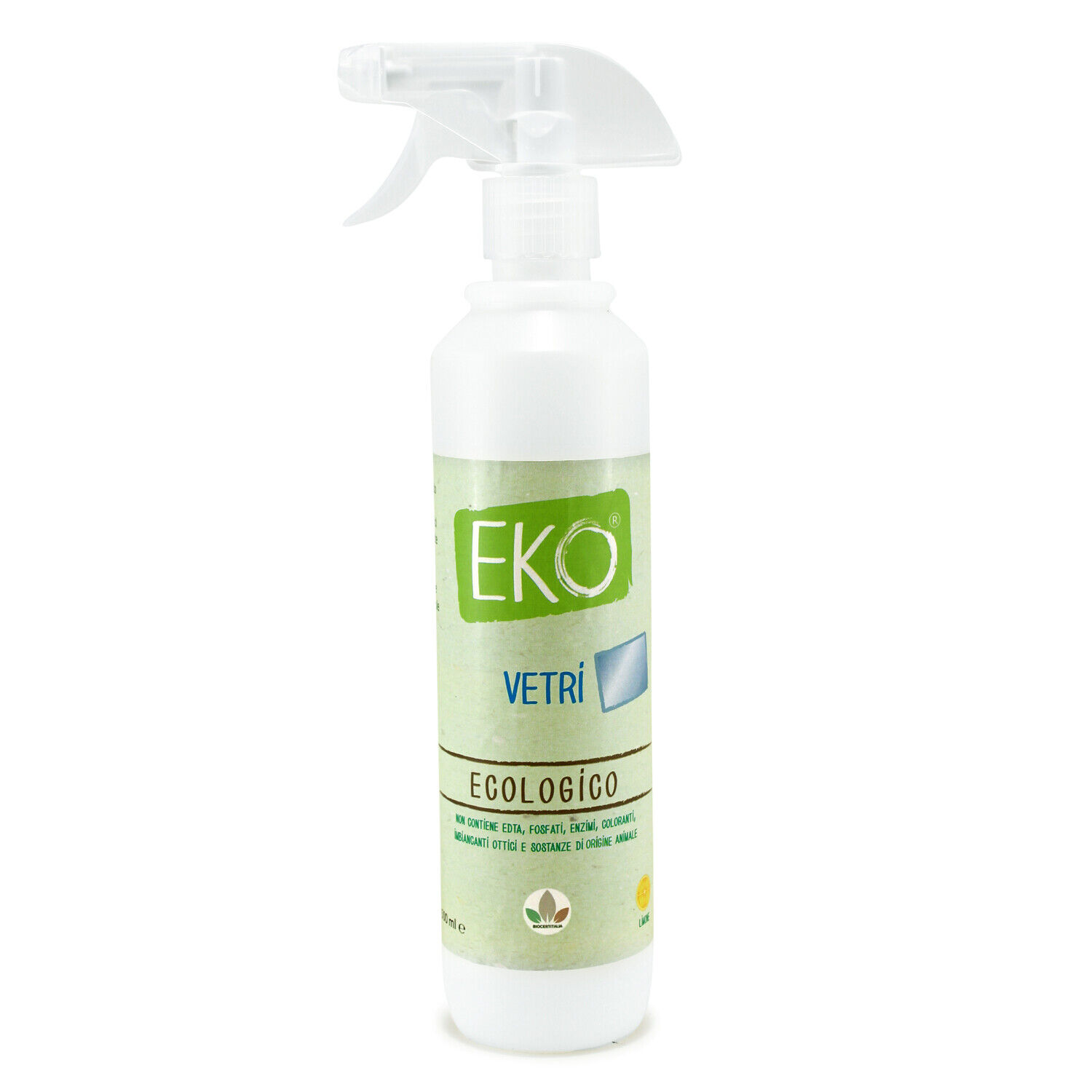 EKO DETERGENTE VETRI ECOLOGICO CON SPRUZZINO 500ML