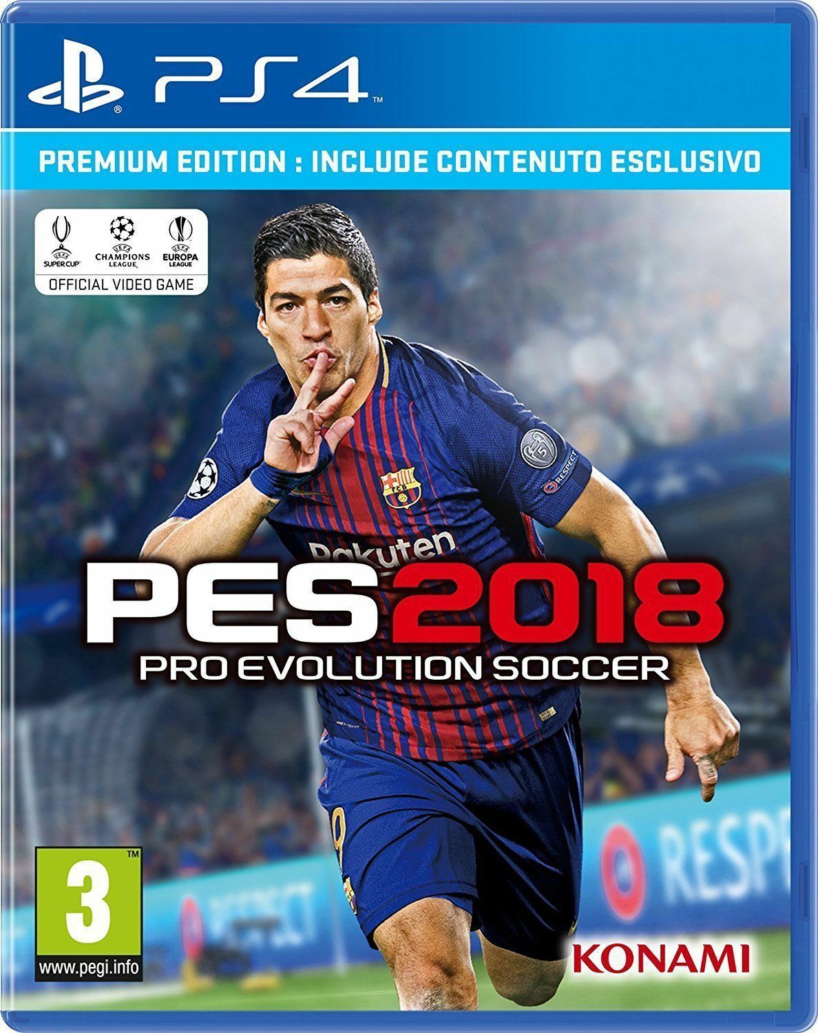 PES 2018 PREMIUM EDITION PS4 GIOCO ITALIANO PRO EVOLUTION SOCCER 2018 NUOVO ITA