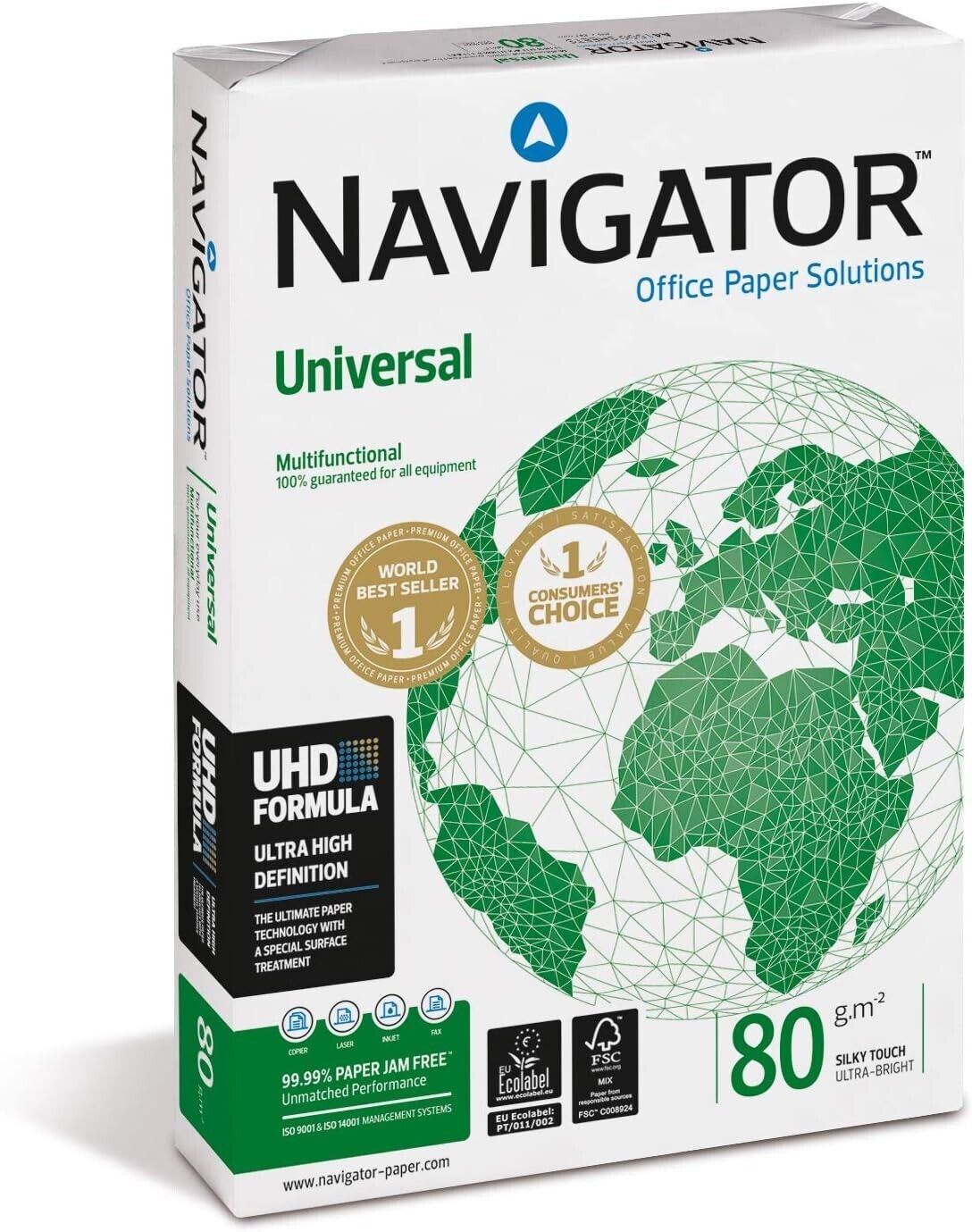 Carta per stampante A4 NAVIGATOR Premium 80 GR 10 RISME 5000 FOGLI IN OFFERTA!!