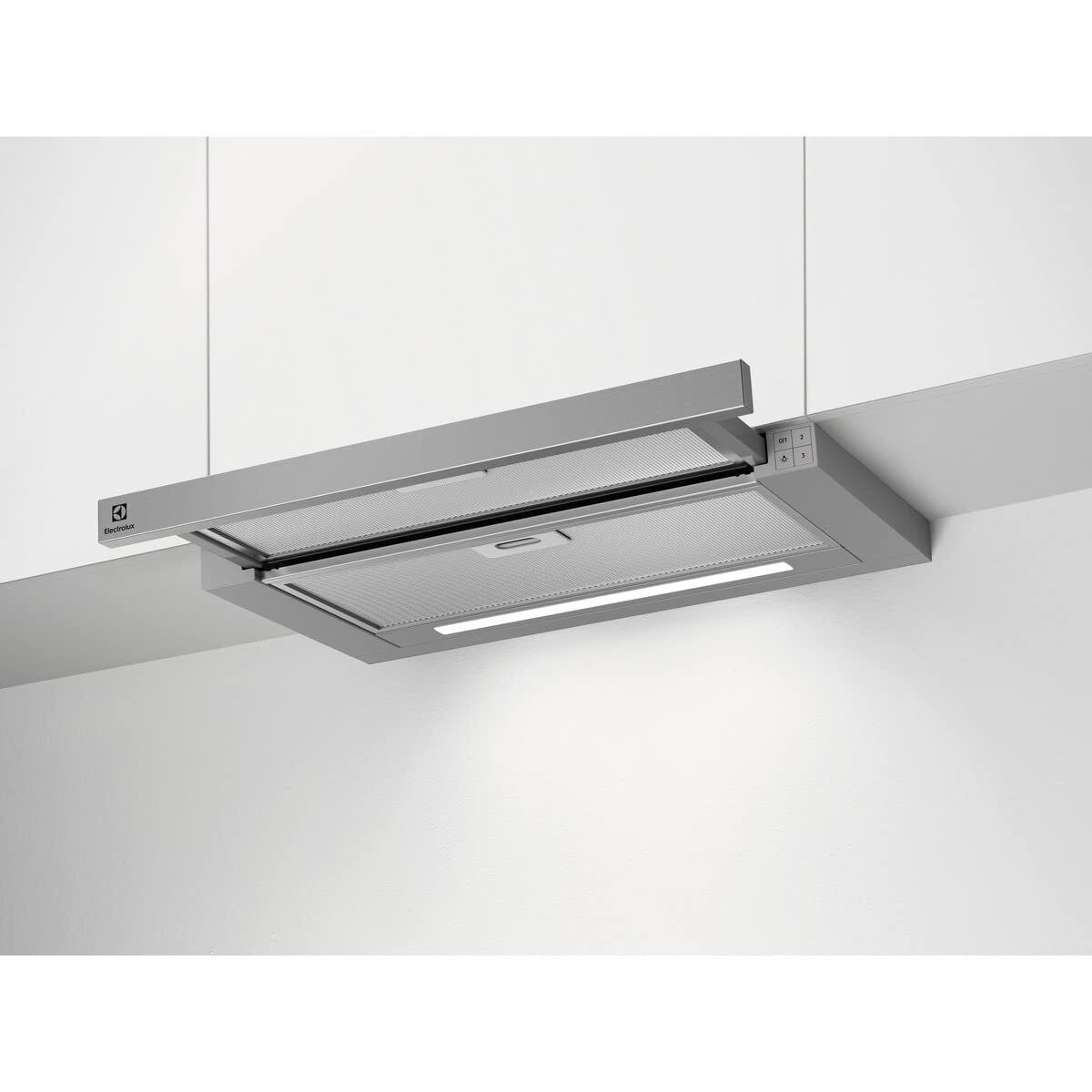 Electrolux LFP616X Cappa aspirante estraibile, 60 cm, 3 velocità, (X9T)