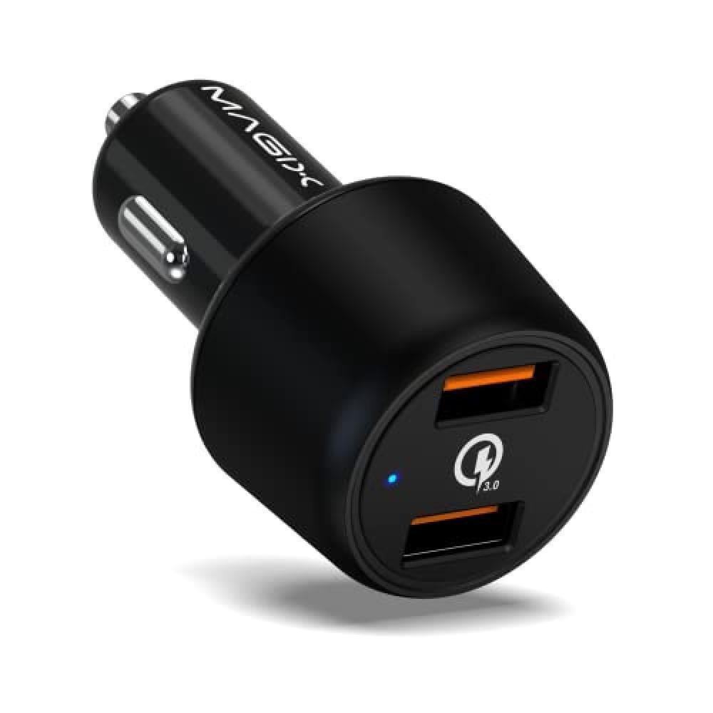 (TG. 36W) Magix Caricabatterie Auto 36W Doppia porta USB QC 3.0 (18W x 2), caric