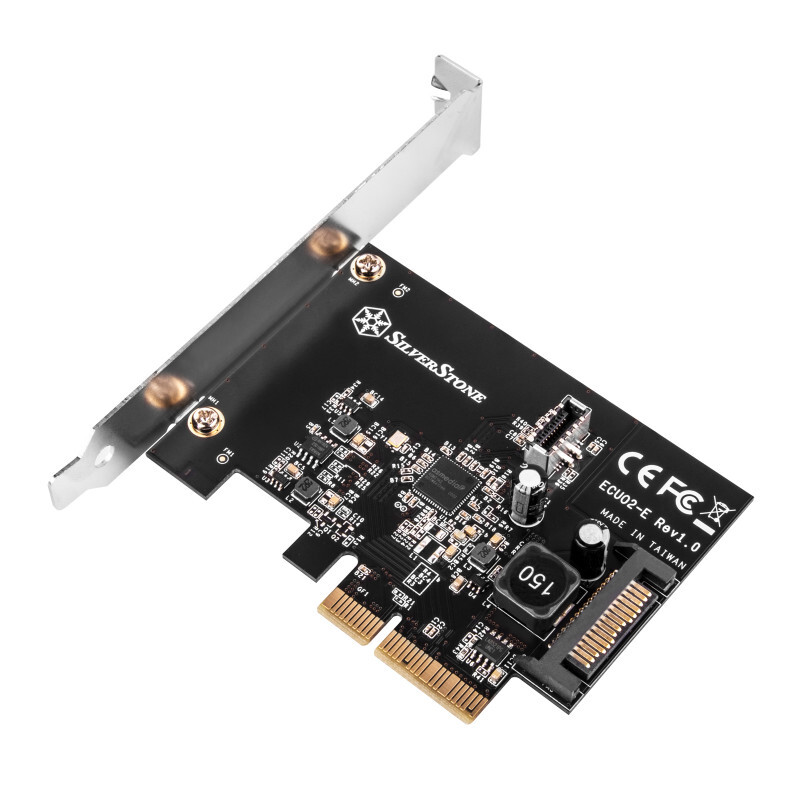 SilverStone ECU02-E USB adapter PCIe 3.0 x2 low profile USB SST-ECU02-E