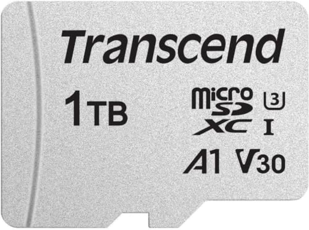 (TG. 1TB) Transcend 1TB microSD UHS-I U3 A1 con adattatore SD, FFP - TS1TUSD300S